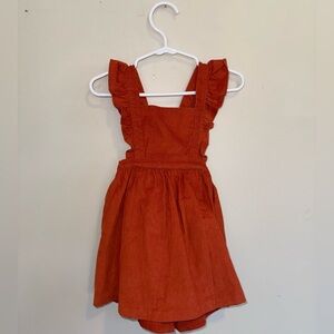 Ruffle Butts Orange Ruffle Dress